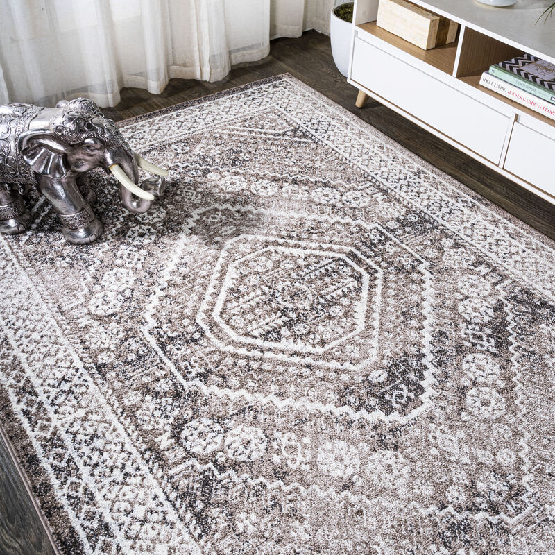 Boho Cottage Medallion Area Rug