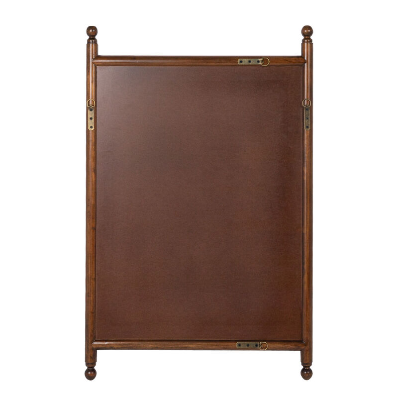 Rectangular Wall Mirror with Wood Dowel Frame image number 4
