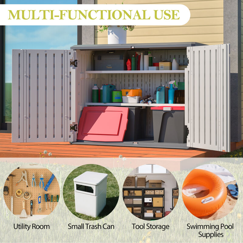 TATEUS Patio Storage Cabinet image number 5