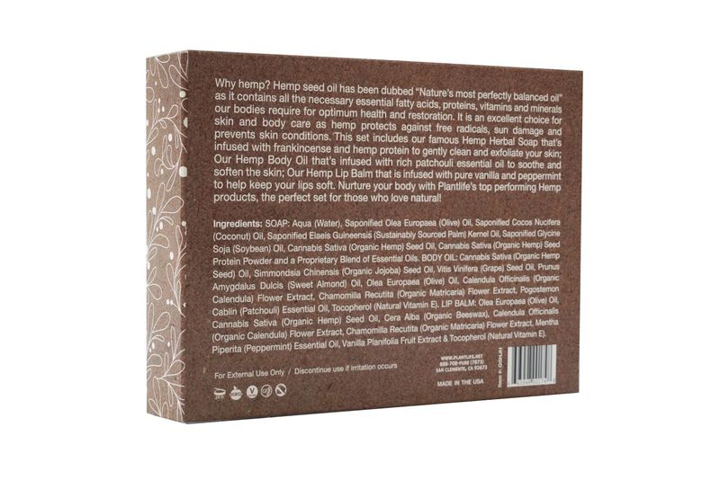 Plantlife Holly Jolly Hemp Body Gift Set image number 1