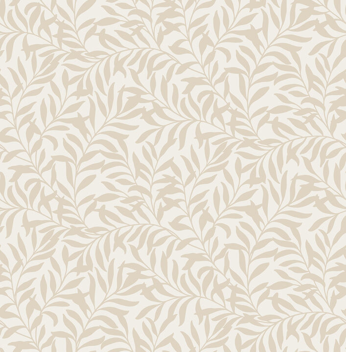 Salix Beige Leaf Wallpaper (Set of 2)