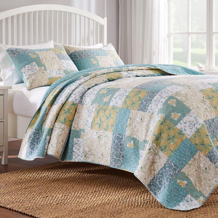 Greenland Home Fashions Evangeline Luxurious Comfortable 2 Pieces Quilt Set