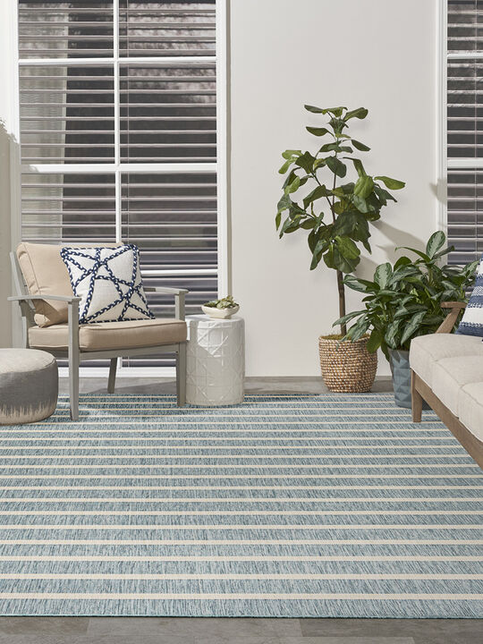 Positano POS03 Aqua/Ivory 9' x 12' Rug