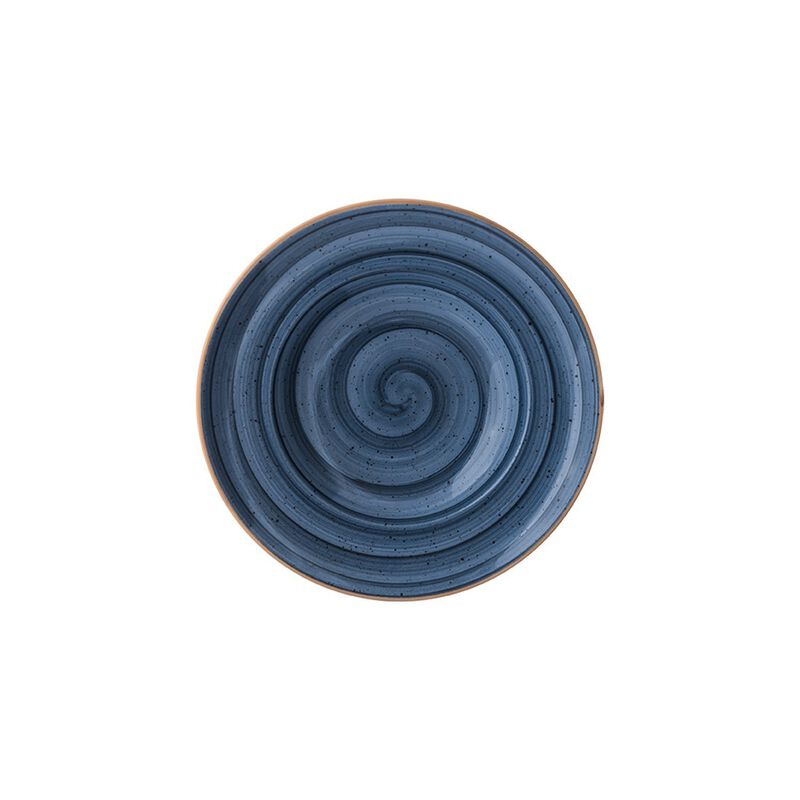 Dusk dia.10.75" h:2.25" 16 oz. Round Blue Porcelain Bowl (Set of 2)