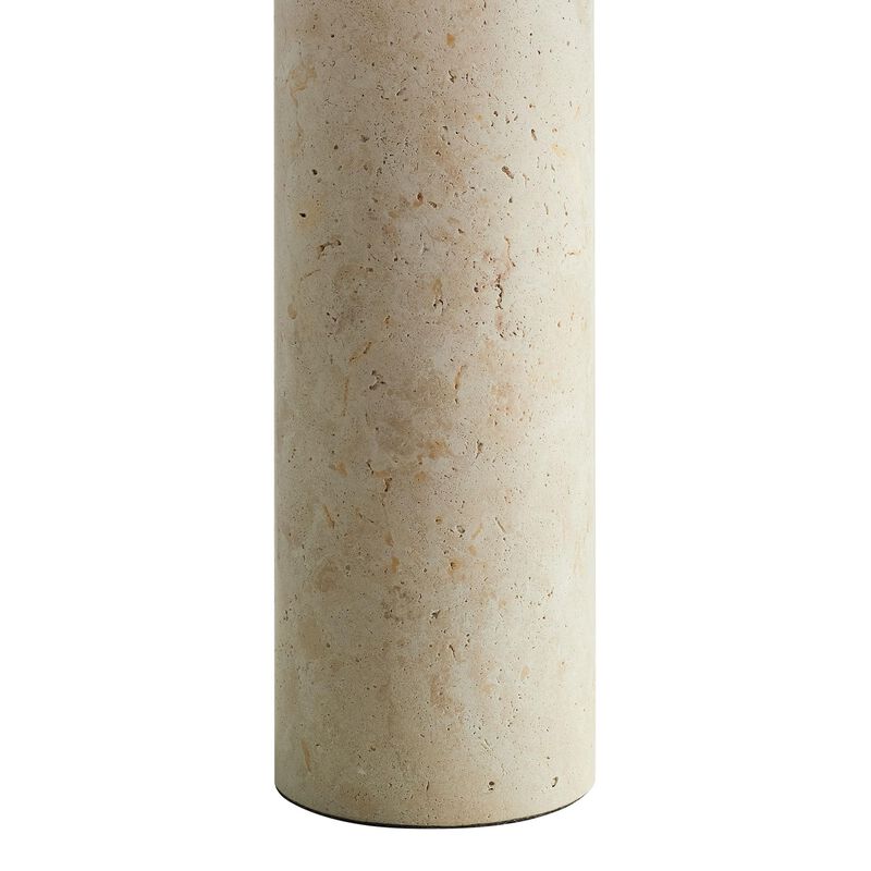 Modway Zenith Travertine Stone Pillar Table Lamp in Travertine image number 8
