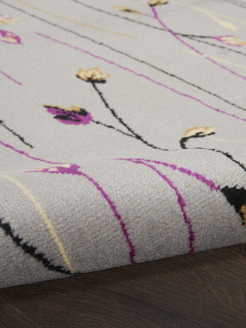 Grafix GRF15 Gray 5'3" x 7'3" Rug