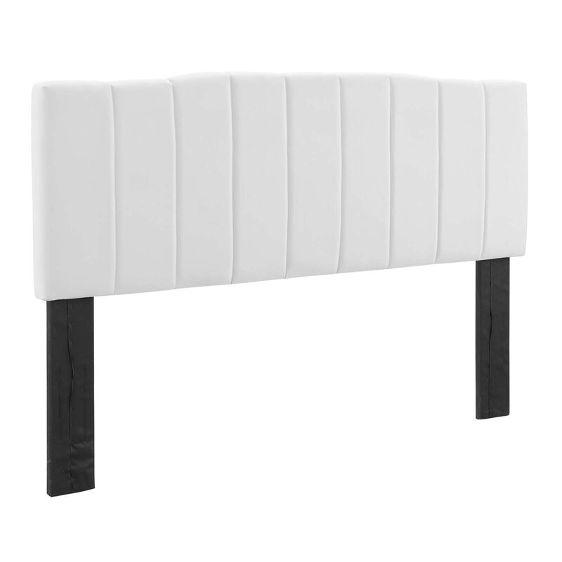 Camilla Channel Tufted Full/Queen Performance Velvet Headboard image number 0
