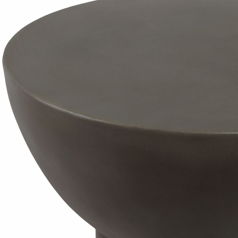Huttonmoor Dark Grey Concrete Contemporary End Table image number 5