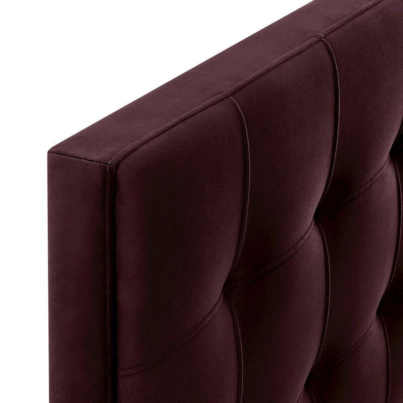 Lily Stain-Resistant Performance Velvet Queen Size Headboard image number 5