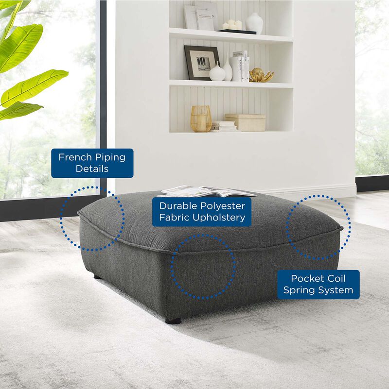 Comprise Sectional Sofa Ottoman Gray EEI-4419-LGR