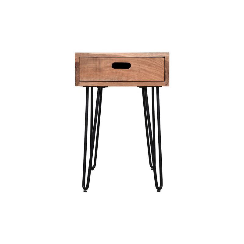 Jofran Rollins Solid Acacia Side End Table