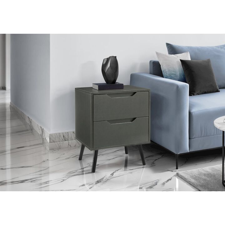 Accent Table, Living Room, Grey Laminate, Modern, Contemporary