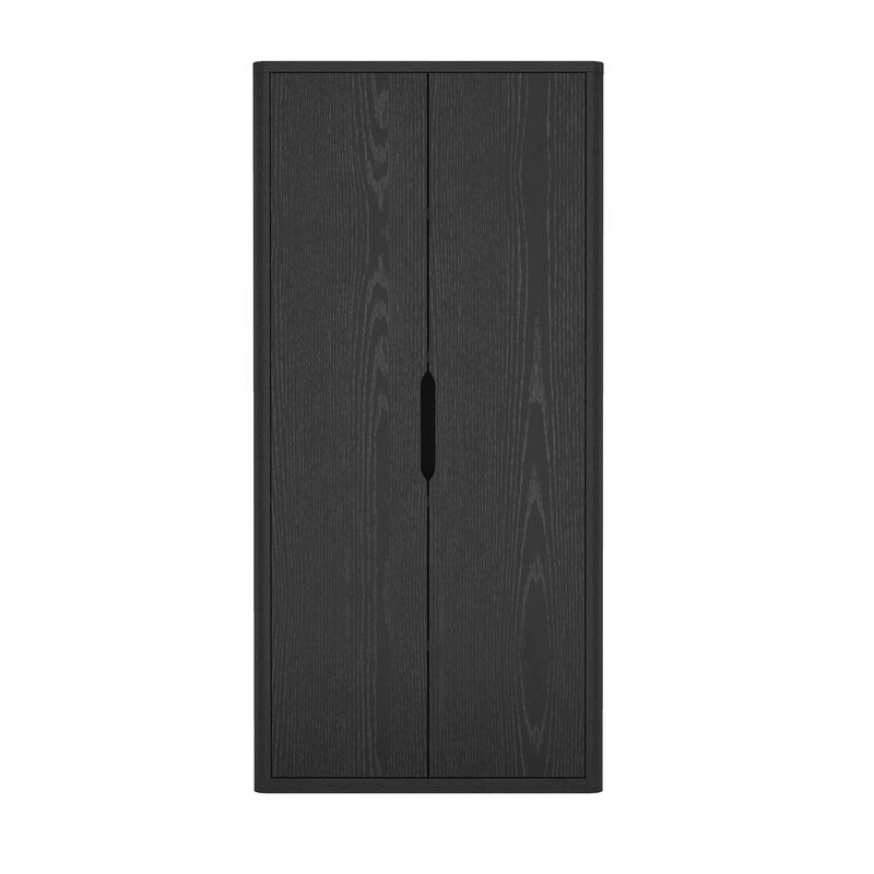 Rivington Black Bookcase Cabinet