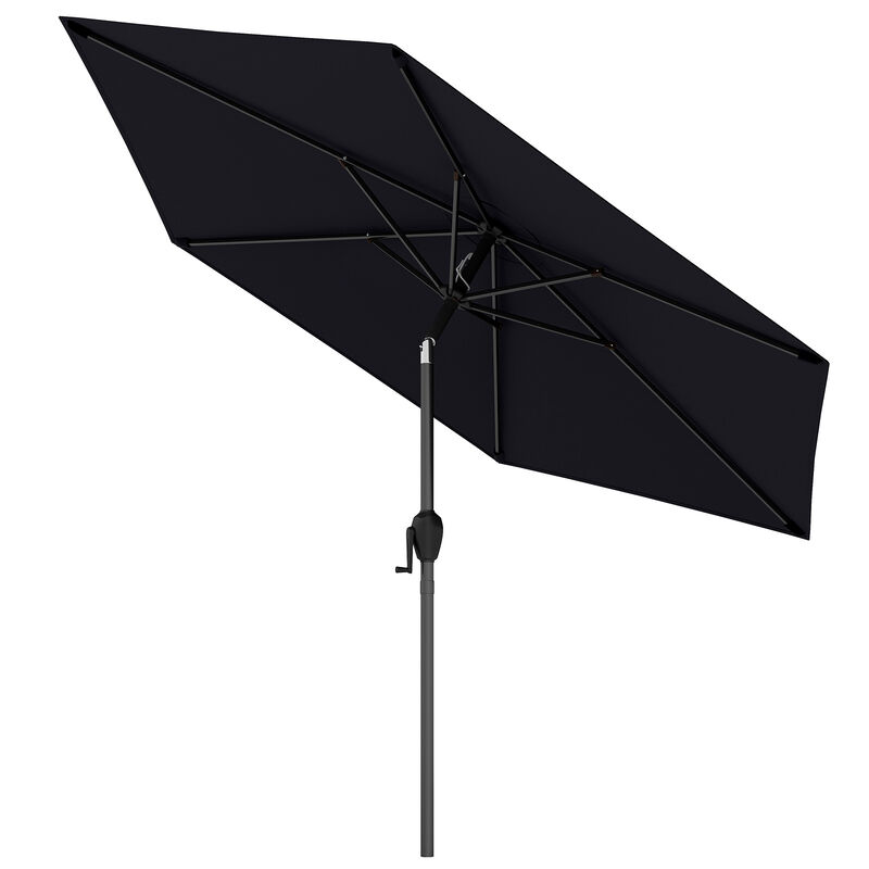 Outdoor Patio Heavy Duty Market Umbrella with Push Button Tilt