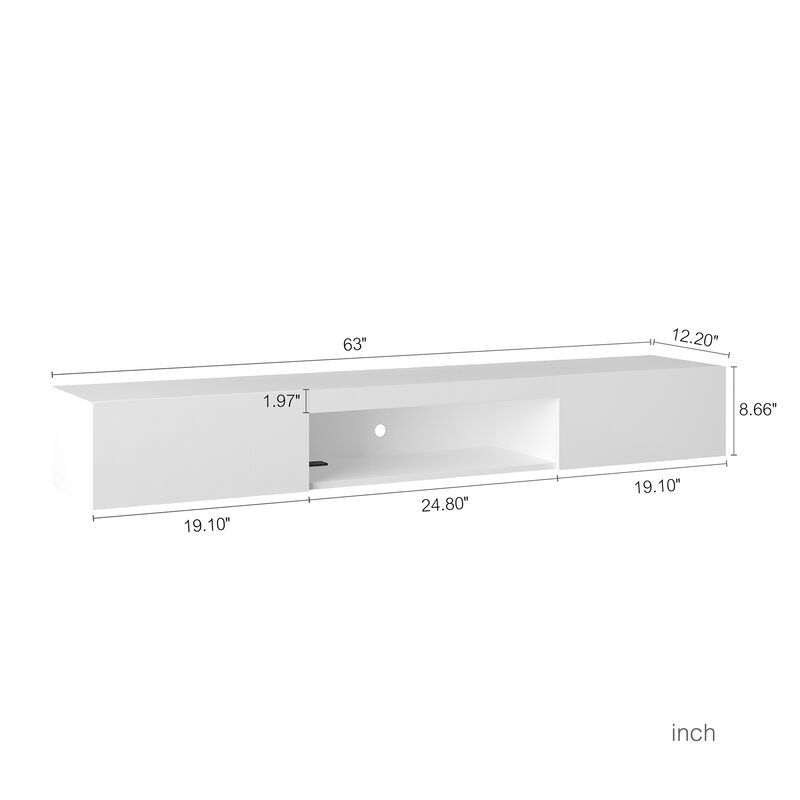 Hunru Floating TV Stand image number 3
