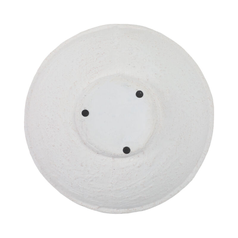 12x12" Textured Bowl, White image number 4