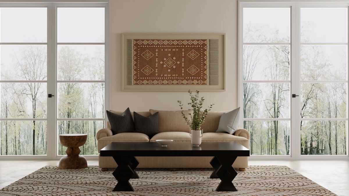 Wallace 8A44F Brown 5' x 8' Rug