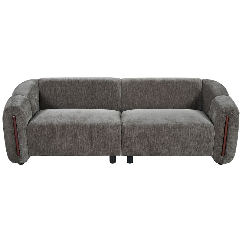 Vixba 87.4" Modern Curved Block Sofa image number 0