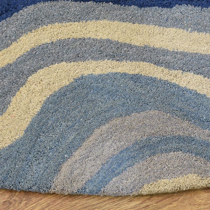 RUGSOTIC CARPETS HAND TUFTED WOOL ECO-FRIENDLY AREA RUGS  - Abstract Modern Design, High Pile Thick Handmade Area Rugs for Living Room, Bed Room (K00S17) image number 3