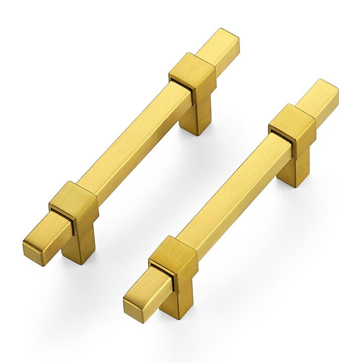Ravinte Decor 20 Pack Gold Cabinet Handles - 3"" Hole Center Cabinet Pulls Drawer Pulls Cabinet Hardware Kitchen Handles for Cab