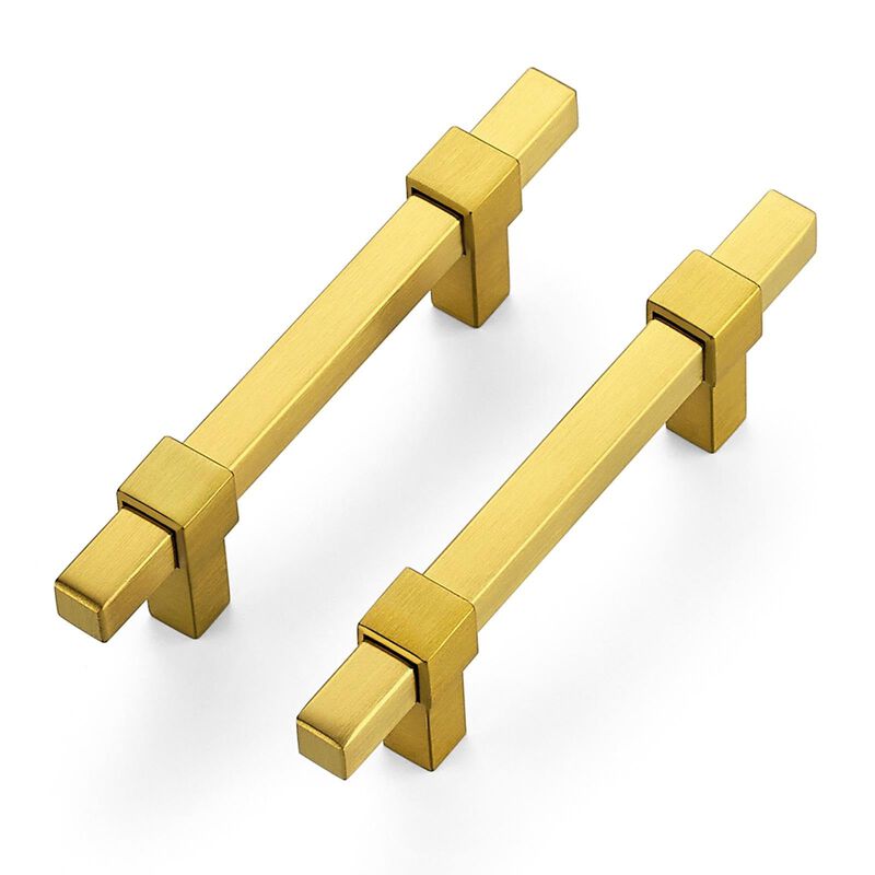 Ravinte Decor 20 Pack Gold Cabinet Handles - 3"" Hole Center Cabinet Pulls Drawer Pulls Cabinet Hardware Kitchen Handles for Cab