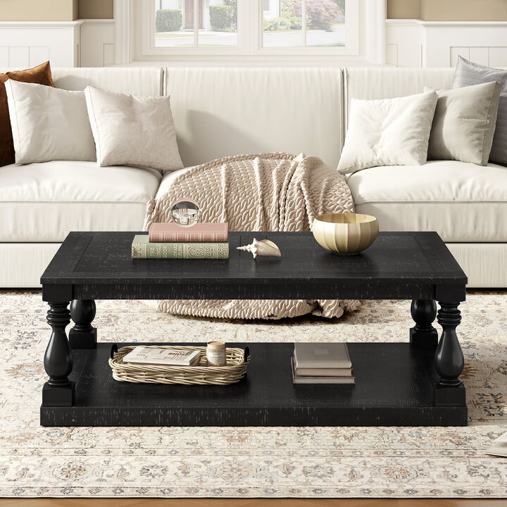 Merax Vintage Coffee Table for Living Room