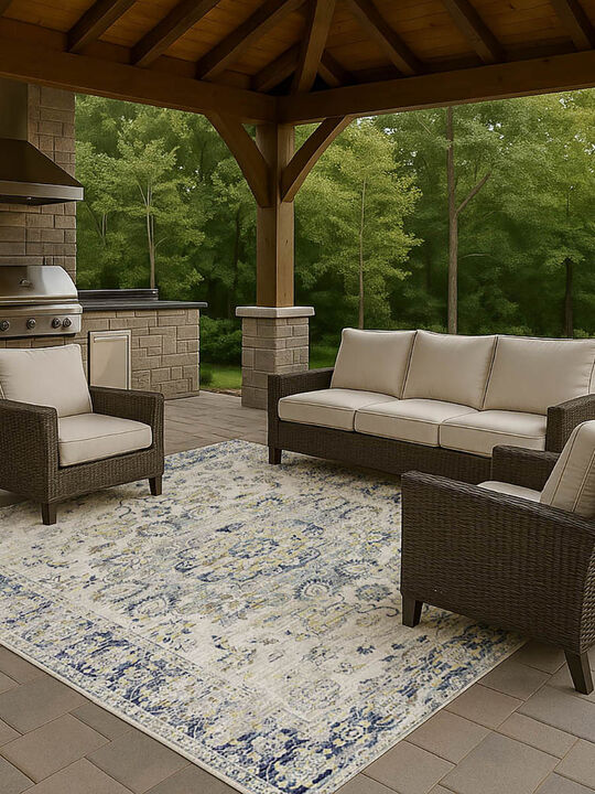 Tuscany TU1 Silver 8' x 10' Rug