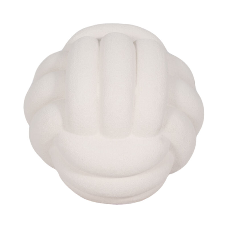 5" Knot Orb Rough Texture, White image number 1