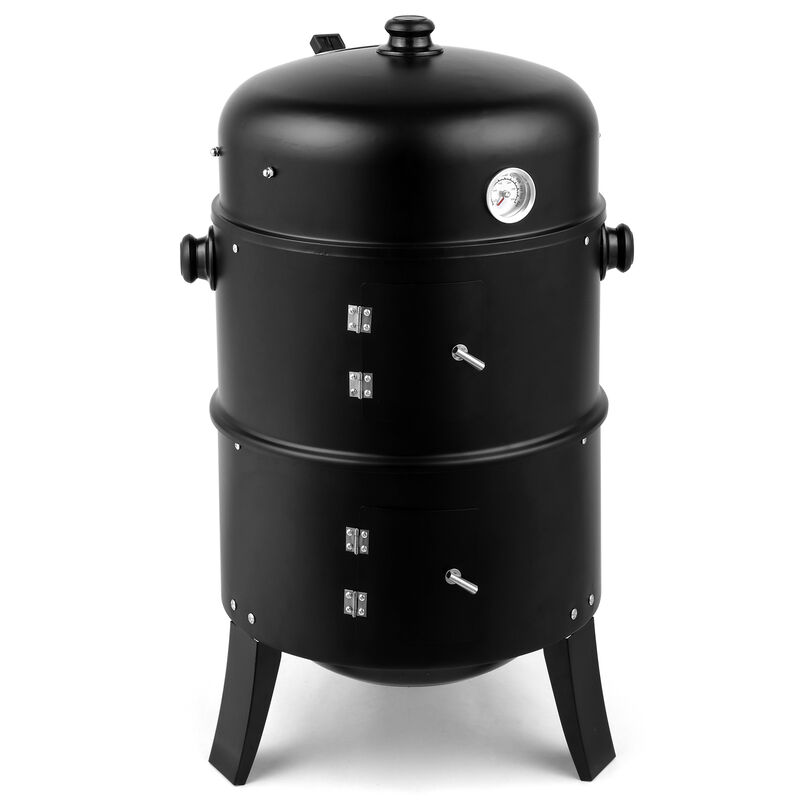 Smoker Carbon Grill Outdoor Charcoal BBQ Grill with Smoker for Flavorful Grilling