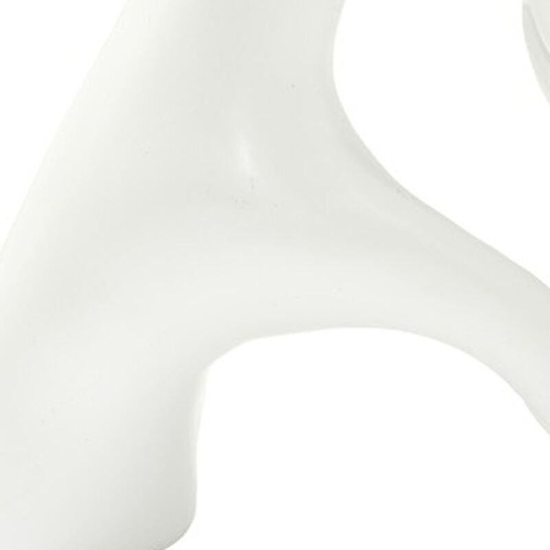 HomeRoots 4" White Resin Heart Hands Tabletop Sculpture image number 3