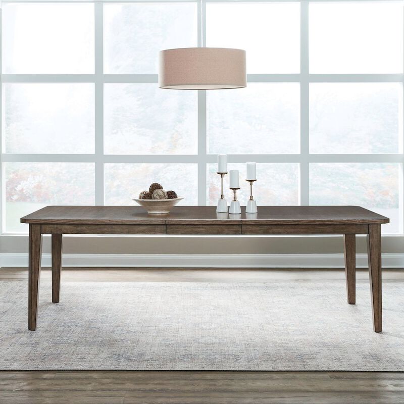 Liberty Furniture Carolina Park Rectangular Leg Table - Removeable Leaf - Amber Brown image number 8