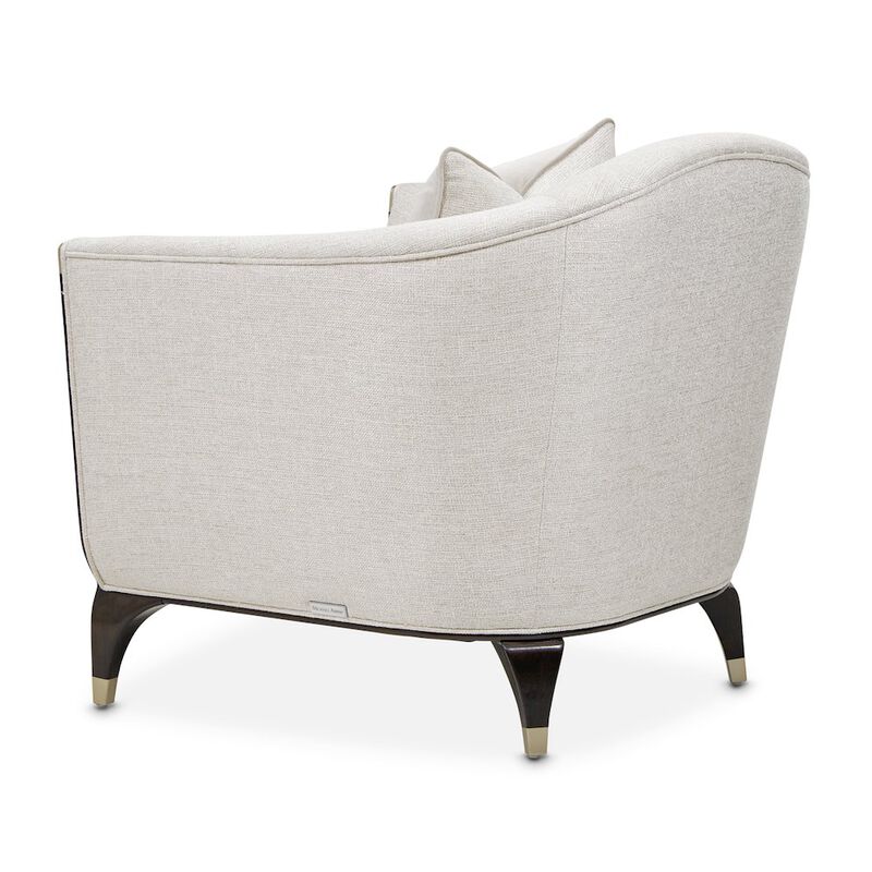 Michael Amini Paris Chic Matching Chair - Cremini/Espresso