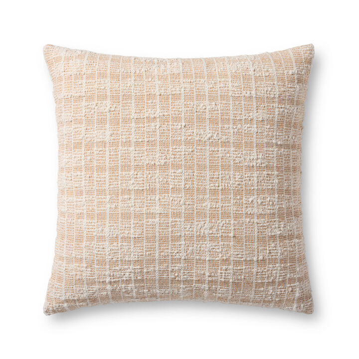 Killian Orange/White 22''x22'' Cover w/Poly Pillow