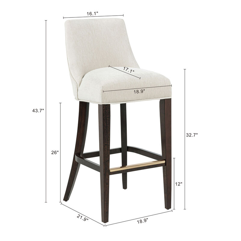 Beever Cream Bar Stools (Set of 2)