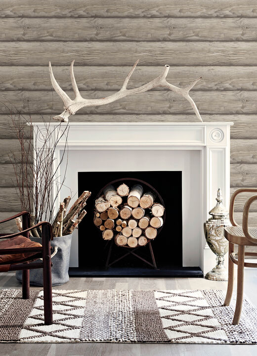 Bunkhouse Ash Wallpaper (Set of 2)