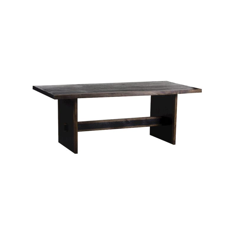 Porter Designs Udo Solid Wood Dining Table, Black
