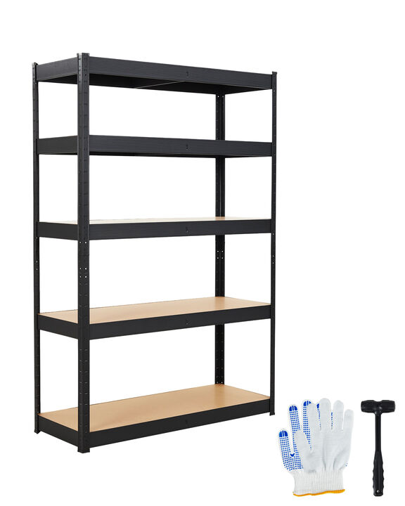 Heavy Duty 5-Tier Adjustable Metal Shelving Unit, 2000-3000 lbs Load Capacity, Perfect for Garage, Kitchen, Pantry & Workshop