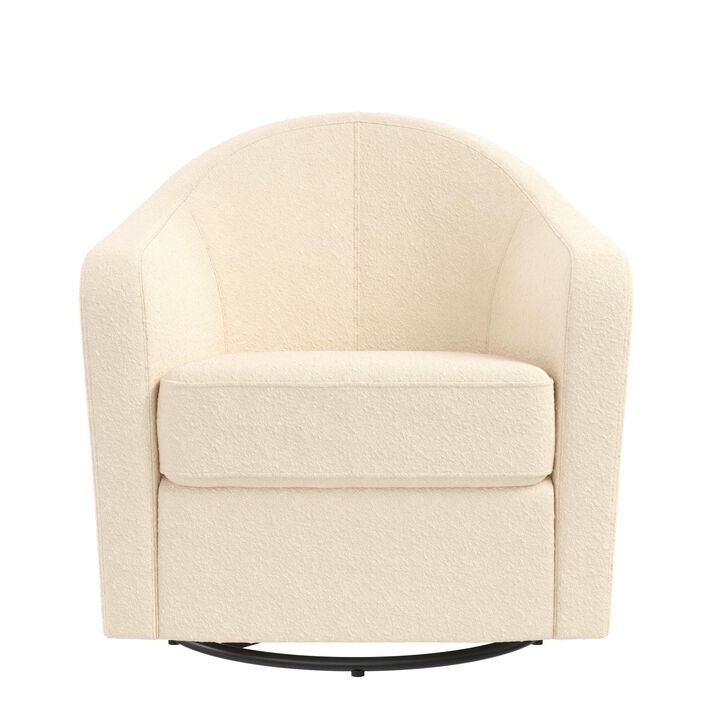 DHP Gentle Swivel Curved Accent Chair