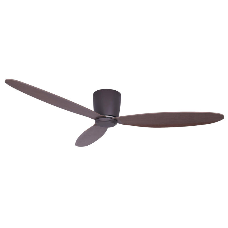 Lucci Air Radar 52" Flush Mount DC Ceiling Fan with Remote, Oil Rubbed Bronze Low Profile Ceiling Fan image number 0