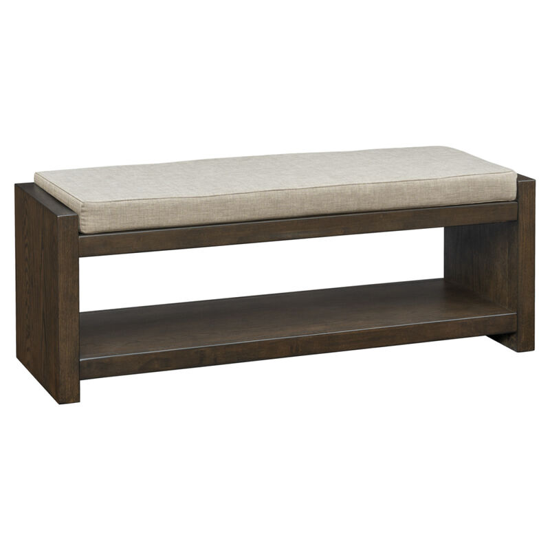 Ivan Accent Bench with Lower Shelf