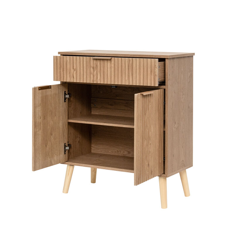 Lewurn Adjustable Shelves Storage Cabinet image number 9