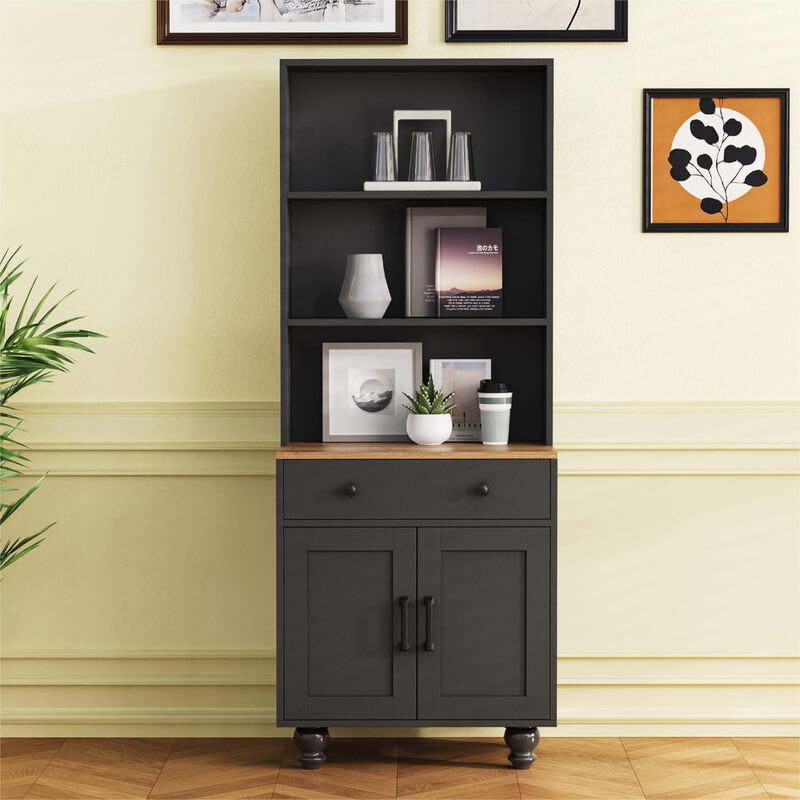 Merax Farmhouse Storage Cabinet with 4 Gourd-Shaped Legs