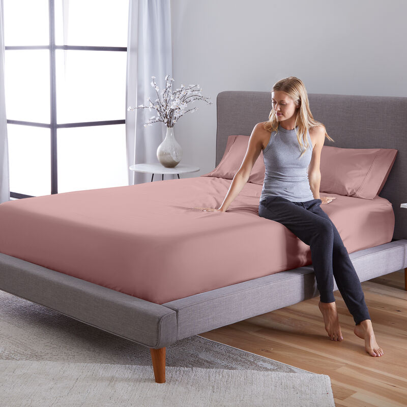 Hyper-Cotton Split King Sheet Set - Blush