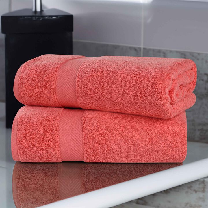 2-Piece Combed Cotton Bath Sheet Set &ndash; Smart-Dry, Plush & Quick-Drying