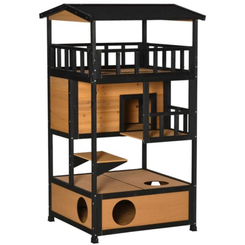 Cozy Cat House Indoor & Outdoor Shelter for Cats with Comfortable Design