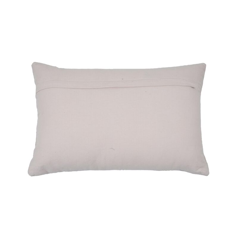 Destiny White Woven Cushion