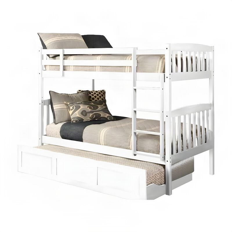KODIAK Claire Twin Wood Bunk Bed and Trundle Bed-Mattresses Not Included image number 0