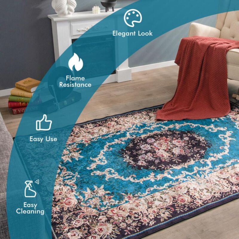 Hivvago Area Rug with Non-Shedding Surface and Anti-slip Bottom