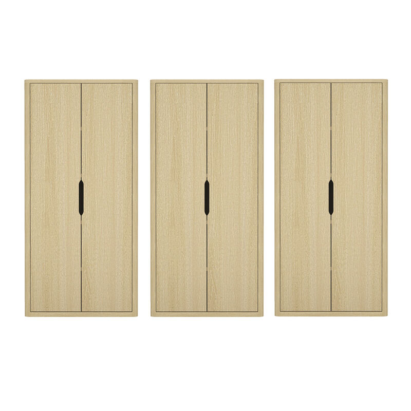 Rivington Neutral Bookcase Cabinet (Set of 3)
