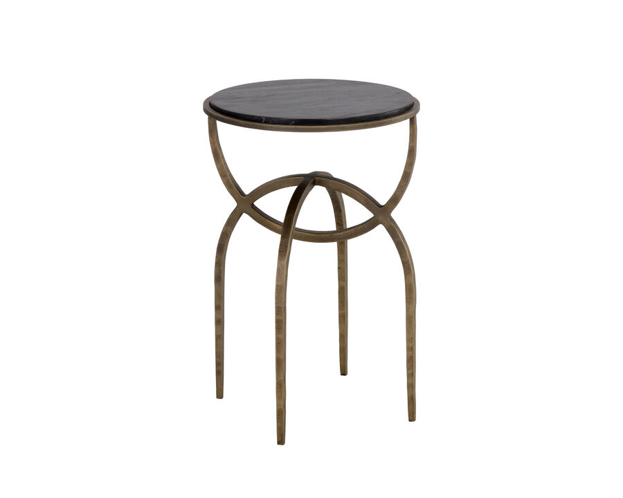 Alicent Black Marble End Table